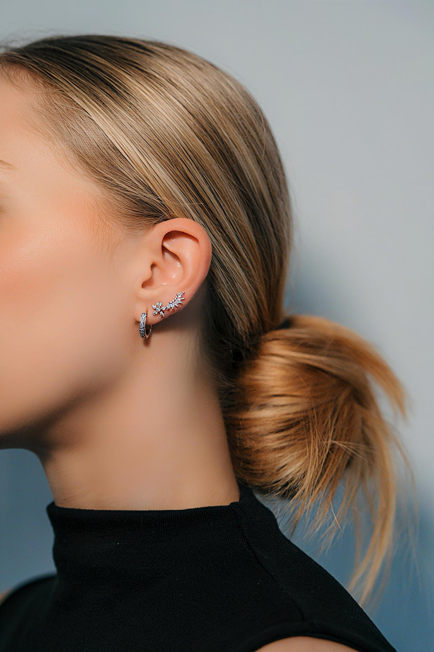 Boucles d'Oreilles Astra Argenté