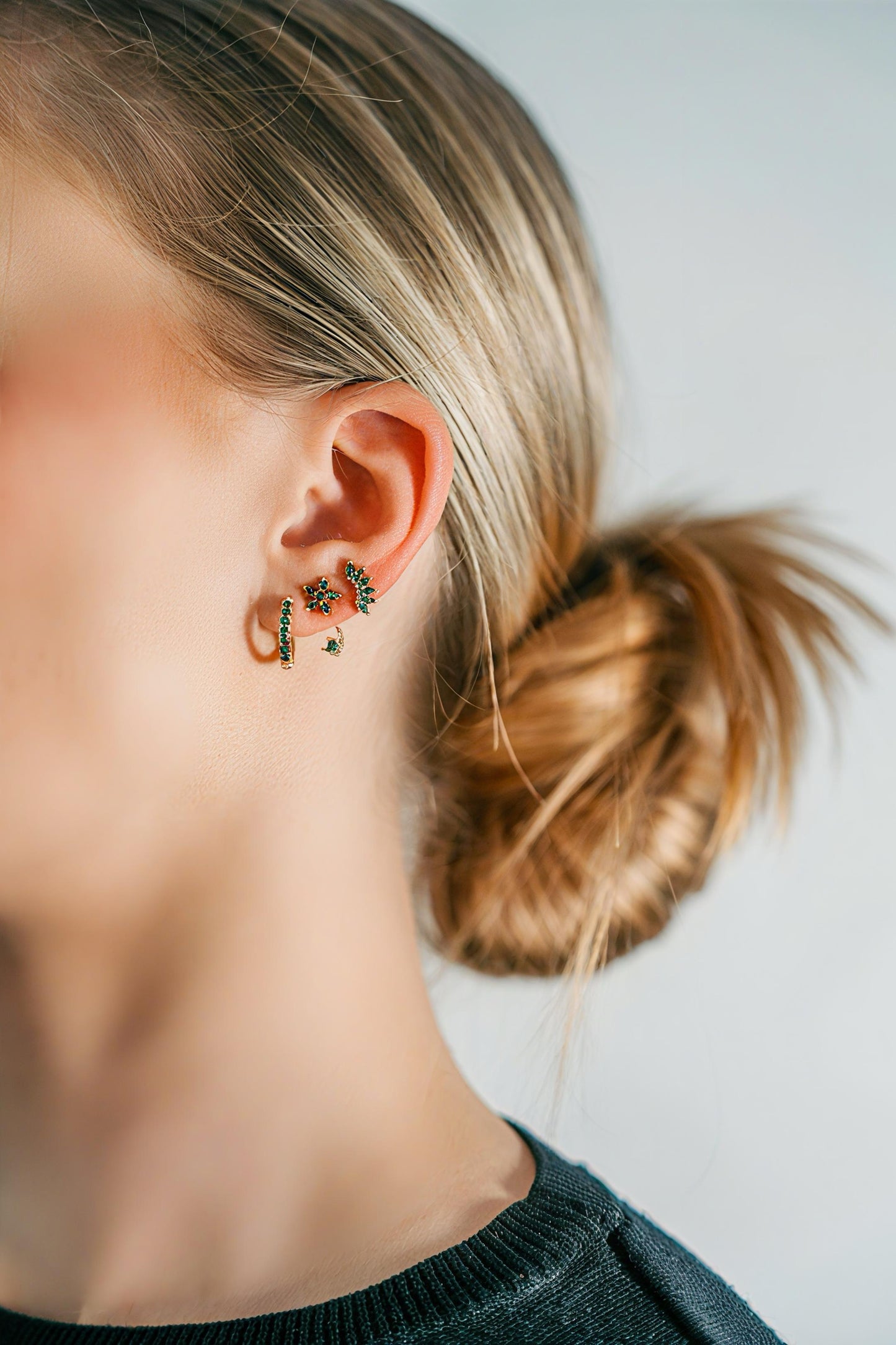 Boucles d'Oreilles Astra Vert